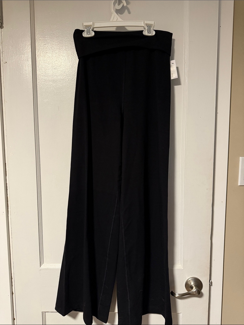 S. NWT Old navy // power-chill fold-over wide leg pants